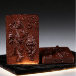 Thunderbolt Jujube Wood Zhong Kui No Taboo Plaque, Taoist Safe and Sound Plaque. Fine Jujube Carved Zhong Kui Pendant Ornament