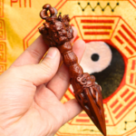 54/2000  Thunderbolt Jujube Wood Vajra Pendant Horse-Head Amida Ming Wang Subduing Demon Mace Invariable Amid Ming Wang Vajra Pendant - Image 4