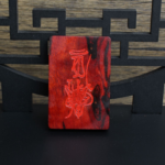 Thunderbolt purple sandalwood mountain ghost plaque, back engraved cinnabar hundred solutions pendant, double-sided worry-free - Image 5