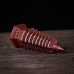 Thunderstruck jujube wood carving nine-story Wenchang Pagoda ornament, hand-held item Taoist home living room office - Image 4