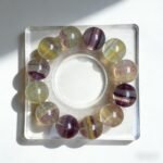 Multicolor Fluorite Bracelet – Natural Rainbow Fluorite Beads for Clarity, Balance & Positive Energy