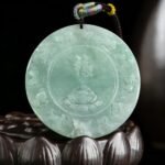 Hand-Carved Grade A Jadeite 12 Chinese Zodiac Pendant | Lotus & Fortune Symbol Amulet Necklace (Unisex) - Image 5