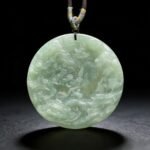Natural Ice Green Jade Mountain & Water Pendant | Hand-Carved Serenity Amulet | Prosperity & Balance Talisman (Unisex) - Image 5