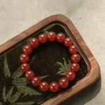 Natural Red Carnelian Agate Beaded Bracelet | Root Chakra Gem for Vitality, Courage & Bold Warmth