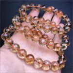 Natural Intense Golden Azeztulite Beaded Bracelet | Solar Plexus Gem for High Vibrations & Abundance - Image 7