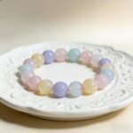 Natural Multi-Color Chalcedony Beaded Bracelet | Chakra Balance Gem for Calm & Pastel Rainbow Style - Image 6