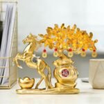 Lucky Horse & Money Tree Bonsai – 2026 Year of the Horse Prosperity Figurine for Good Fortune - Image 6