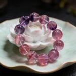 Bolivian Gradient Amethyst Bracelet | Iridescent Purple Gemstone Jewelry for Calm & Spiritual Clarity - Image 2