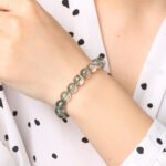 Natural Green Phantom "Treasure Bowl" Quartz Beaded Bracelet | Abundance & Prosperity Gem for Wealth Manifestation - Image 3