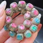 Colorful Abalone Inlaid Moon & Star Bodhi Bracelet | Spiritual Protection & Prosperity Gemstone Jewelry - Image 6