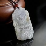 Natural Lavender & Green Jadeite Dragon Pendant | Ancient Chinese Symbol of Protection, Prosperity & Wisdom | Hand-Carved Nephrite Jade Jewelry for Men & Women - Image 3