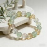 Natural Ice-Transparent Rainbow Fluorite Beaded Bracelet | Mental Clarity & Chakra Balance Gem - Image 6