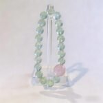 Fresh Green Prehnite & Rose Quartz Bracelet | Heart Chakra Healing & Love Energy Gemstone Jewelry - Image 5