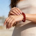 Natural Red Carnelian Agate Beaded Bracelet | Root Chakra Gem for Vitality, Courage & Bold Warmth - Image 3