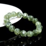 Apple Green Prehnite Beaded Bracelet | Heart Chakra Crystal for Abundance, Calm & Growth - Image 5