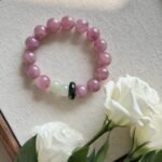 Natural Old Mine Purple Horse Pink Quartz & Hetian Jade Bracelet | Emotional Healing & Protection Gemstone Jewelry