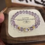 "Purple Fortune Gourd" Bolivian Clear Amethyst Bracelet | Wisdom & Calm Gemstone Jewelry with Gourd Accent - Image 7