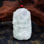 Natural Lavender & Green Jadeite Dragon Pendant | Ancient Chinese Symbol of Protection, Prosperity & Wisdom | Hand-Carved Nephrite Jade Jewelry for Men & Women