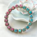 Colorful Abalone Inlaid Moon & Star Bodhi Bracelet | Spiritual Protection & Prosperity Gemstone Jewelry