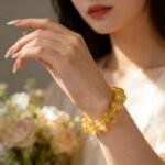 Natural Golden Silk Fluorite Beaded Bracelet | Solar Plexus Chakra Gem for Confidence, Creativity & Radiant Energy - Image 3