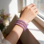 Natural Lavender Kunzite 3-Loop Wrap Bracelet | Heart Chakra Gem for Emotional Healing & Romantic Layered Style - Image 3