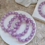 Natural Kunzite Beaded Bracelet | Heart Chakra Crystal for Soft Healing, Lavender Elegance & Emotional Calm - Image 6