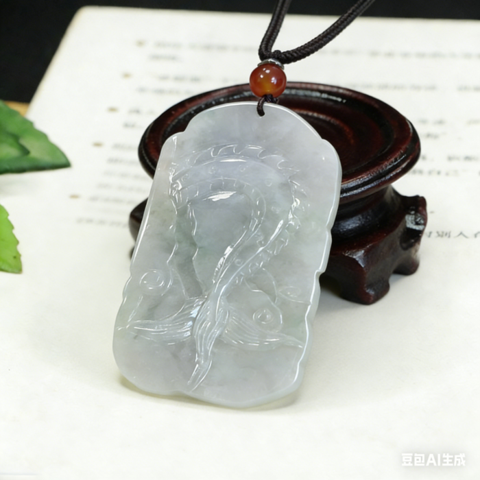 Natural Lavender & Green Jadeite Dragon Pendant | Ancient Chinese Symbol of Protection, Prosperity & Wisdom | Hand-Carved Nephrite Jade Jewelry for Men & Women - Image 4