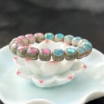 Colorful Abalone Inlaid Moon & Star Bodhi Bracelet | Spiritual Protection & Prosperity Gemstone Jewelry - Image 4