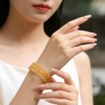 Natural Mini Golden Tower Quartz Wrap Bracelet (3 Loops) | Solar Plexus Gem for Abundance & Dainty Layered Style - Image 3