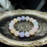 Natural Multi-Color Chalcedony Beaded Bracelet | Chakra Balance Gem for Calm & Pastel Rainbow Style - Image 2
