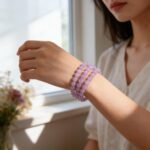 Natural Lavender Kunzite 3-Loop Wrap Bracelet | Heart Chakra Gem for Emotional Healing & Romantic Layered Style - Image 4