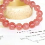 Natural Ice Strawberry Quartz Beaded Bracelet | Heart Chakra Gem for Love, Romance & Attracting Positive Connections - Image 4
