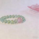 Fresh Green Prehnite & Rose Quartz Bracelet | Heart Chakra Healing & Love Energy Gemstone Jewelry - Image 6