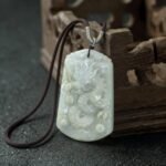 Natural Jade Dragon Pendant - Hand-Carved Chinese Zodiac Gemstone Amulet for Luck & Protection (Unisex) - Image 5