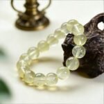 Natural Fluorescent Lemon Quartz Beaded Bracelet | Solar Plexus Chakra Gem for Joy, Vitality & Bright Energy