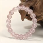 Lotus Pink Rose Quartz Beaded Bracelet | Heart Chakra Crystal for Self-Love, Compassion & Gentle Joy