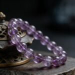Natural Purple Aurora "Nine Purple" Quartz Beaded Bracelet | Luck & Transformation Crystal for Iridescent Purple Style - Image 6