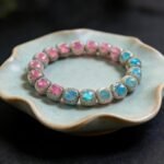 Colorful Abalone Inlaid Moon & Star Bodhi Bracelet | Spiritual Protection & Prosperity Gemstone Jewelry - Image 2