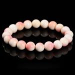 Natural Queen Conch Beaded Bracelet | Blush & Cream Gemstone for Feminine Elegance & Gentle Energy - Image 7
