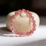 Natural Ice Strawberry Quartz Beaded Bracelet | Heart Chakra Gem for Love, Romance & Attracting Positive Connections - Image 6