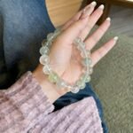 Natural Ice-Transparent Rainbow Fluorite Beaded Bracelet | Mental Clarity & Chakra Balance Gem - Image 7
