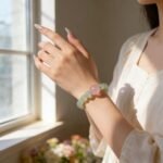 Fresh Green Prehnite & Rose Quartz Bracelet | Heart Chakra Healing & Love Energy Gemstone Jewelry - Image 4