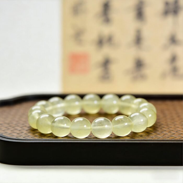 Natural Fluorescent Lemon Quartz Beaded Bracelet | Solar Plexus Chakra Gem for Joy, Vitality & Bright Energy - Image 5