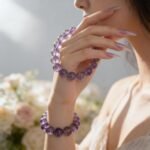 Natural Purple Aurora "Nine Purple" Quartz Beaded Bracelet | Luck & Transformation Crystal for Iridescent Purple Style - Image 4