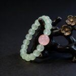 Fresh Green Prehnite & Rose Quartz Bracelet | Heart Chakra Healing & Love Energy Gemstone Jewelry - Image 2
