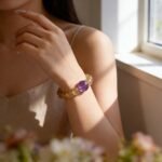 Brazilian Golden Azeztulite Citrine & Amethyst Bracelet | Wealth + Wisdom Dual Energy Gemstone Jewelry - Image 3