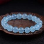 Natural Aquamarine Beaded Bracelet | Throat Chakra Crystal for Calm, Clarity & Sea-Inspired Protection - Image 7