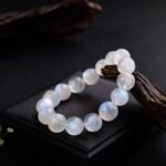 Natural Blue Moonstone Beaded Bracelet | Lunar Calm Gem for Ethereal Blue Glow & Emotional Balance - Image 5