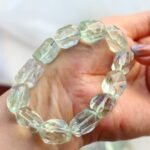 Natural Green Azeztulite Freeform Faceted Bracelet | High-Vibe Heart Chakra Gem for Clarity & Earthy Glow - Image 5