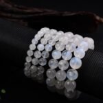 Natural Blue Moonstone Beaded Bracelet | Lunar Calm Gem for Ethereal Blue Glow & Emotional Balance - Image 7